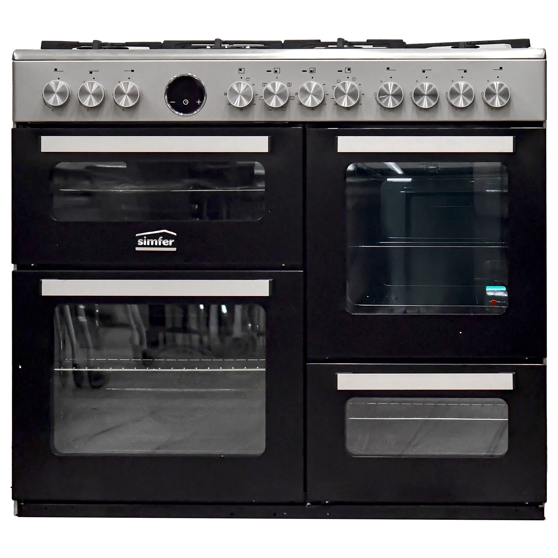Simfer F10074SEIX Cooker 7 Gas 4 Compartments 100 X 60 WOK - INOX