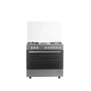 VON VCF964271FSX Freestanding Cooker – 4 Gas + 2 Electric Burners, Cast Iron Pan Support, Flame Failure Device