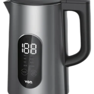Von VKDG156SMK Digital Kettle 1.5L 1800W - Black