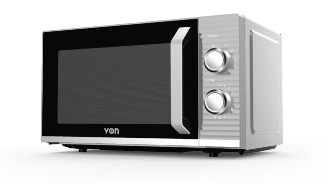 VON VAMS-22MGX Mechanical Solo Microwave Oven , 20L - 800W
