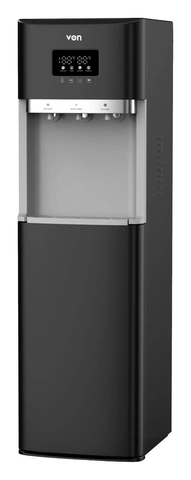 VON VDBC-361CAK Compressor Cooling Bottom Loading Water Dispenser - Black
