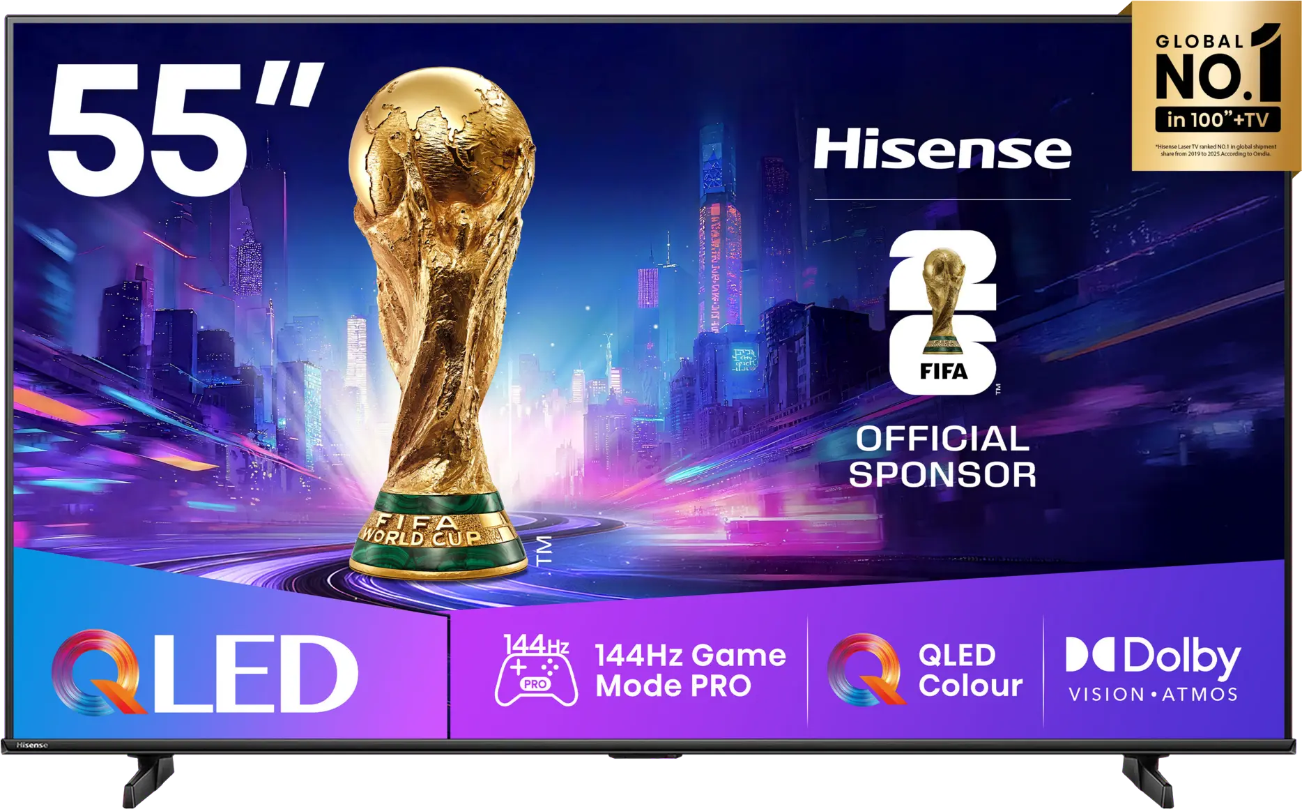 Hisense 55Q6Q QLED VIDAA Smart 4K TV