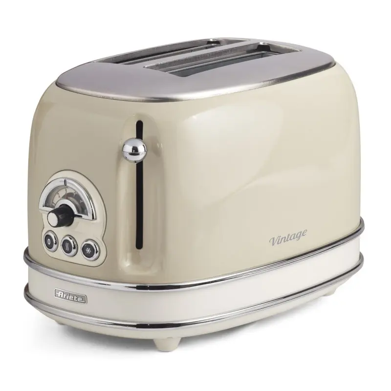 Ariete 155 Vintage 2 Slice Toaster 800W - Beige