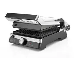 BLACK+DECKER CG2000-B5 2 in 1 Health Grill, Stainless Steel - 2000W - Image 4