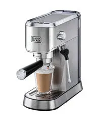 BLACK+DECKER ECM150-B5 Espresso Coffee Machine - Silver