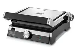 BLACK+DECKER CG2000-B5 2 in 1 Health Grill, Stainless Steel - 2000W - Image 2