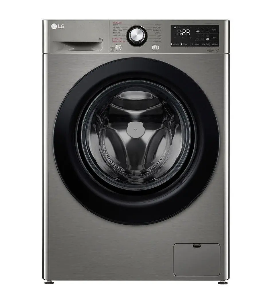 LG F4R3VYG6P Front Load Washing Machine, 9KG - AI DD Technology, Steam Technology