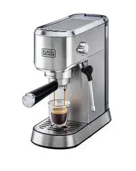 BLACK+DECKER ECM150-B5 Espresso Coffee Machine - Silver - Image 2