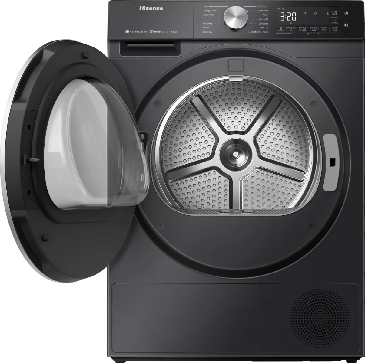 Hisense DH5S102BB Inverter Heat Pump Dryer 10KG - Black - Image 2