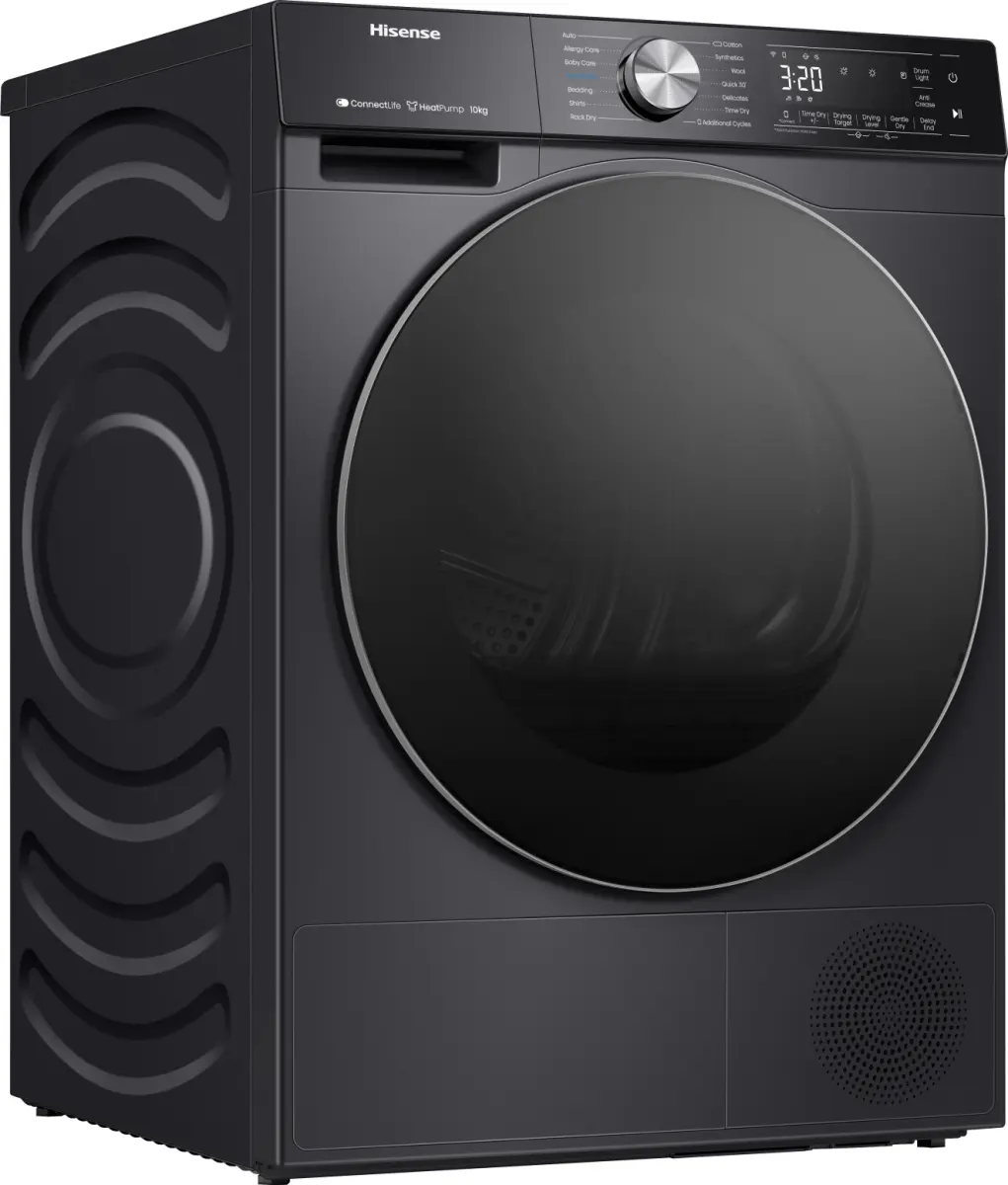 Hisense DH5S102BB Inverter Heat Pump Dryer 10KG - Black - Image 3