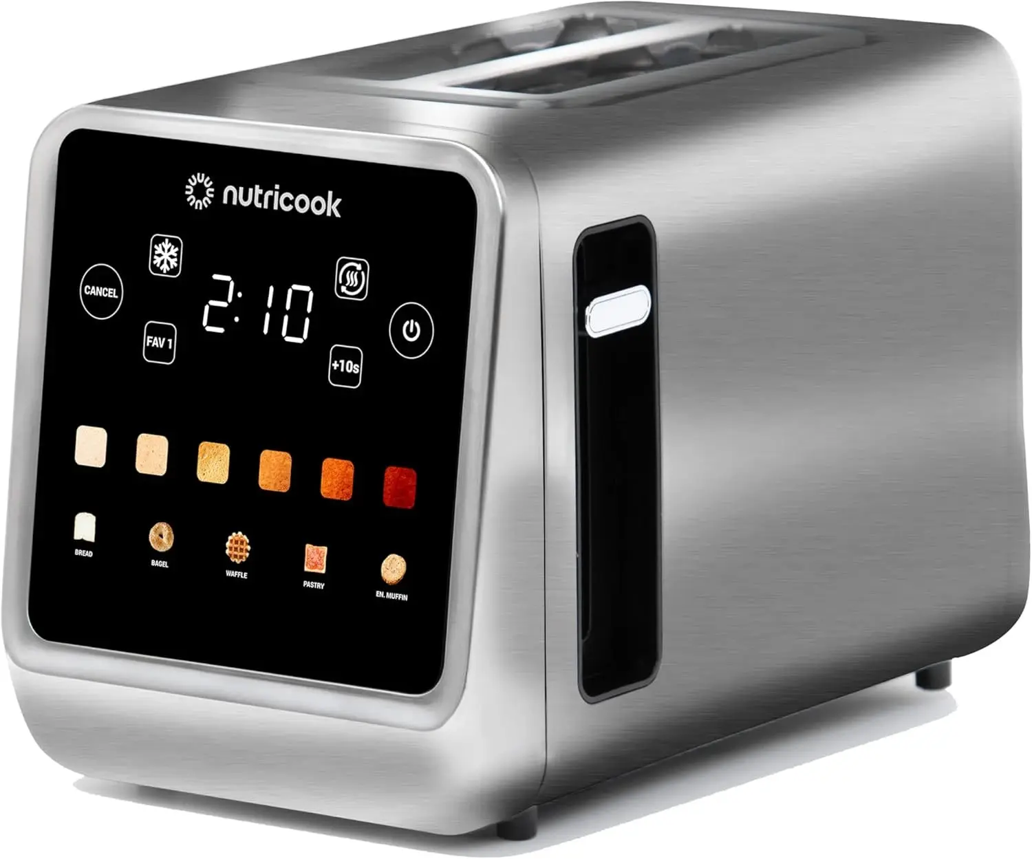Nutricook NC-TS201 2-Slice Digital Toaster - Silver