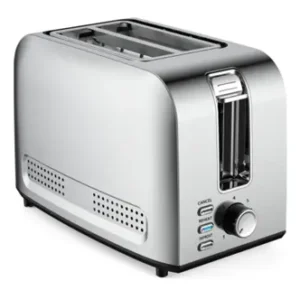 VON VBT208CDX 2 Slice Toaster 800W - Stainless Steel
