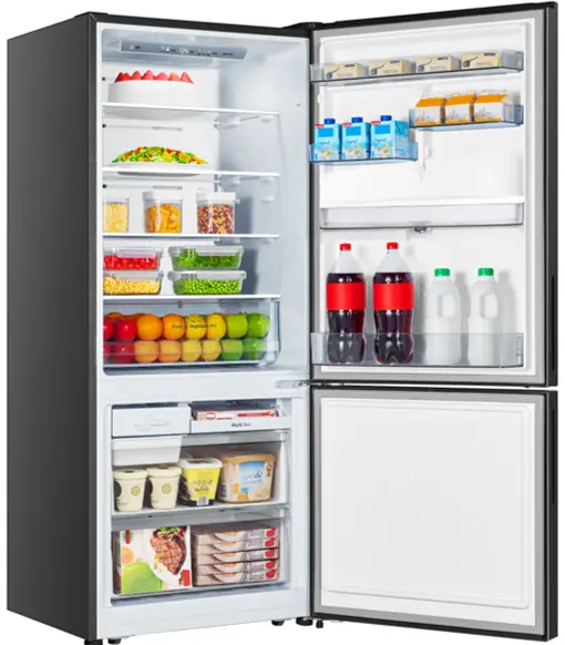 Hisense RD-55WC4SA 415L Bottom Mount Freezer Fridge, Black - Image 2