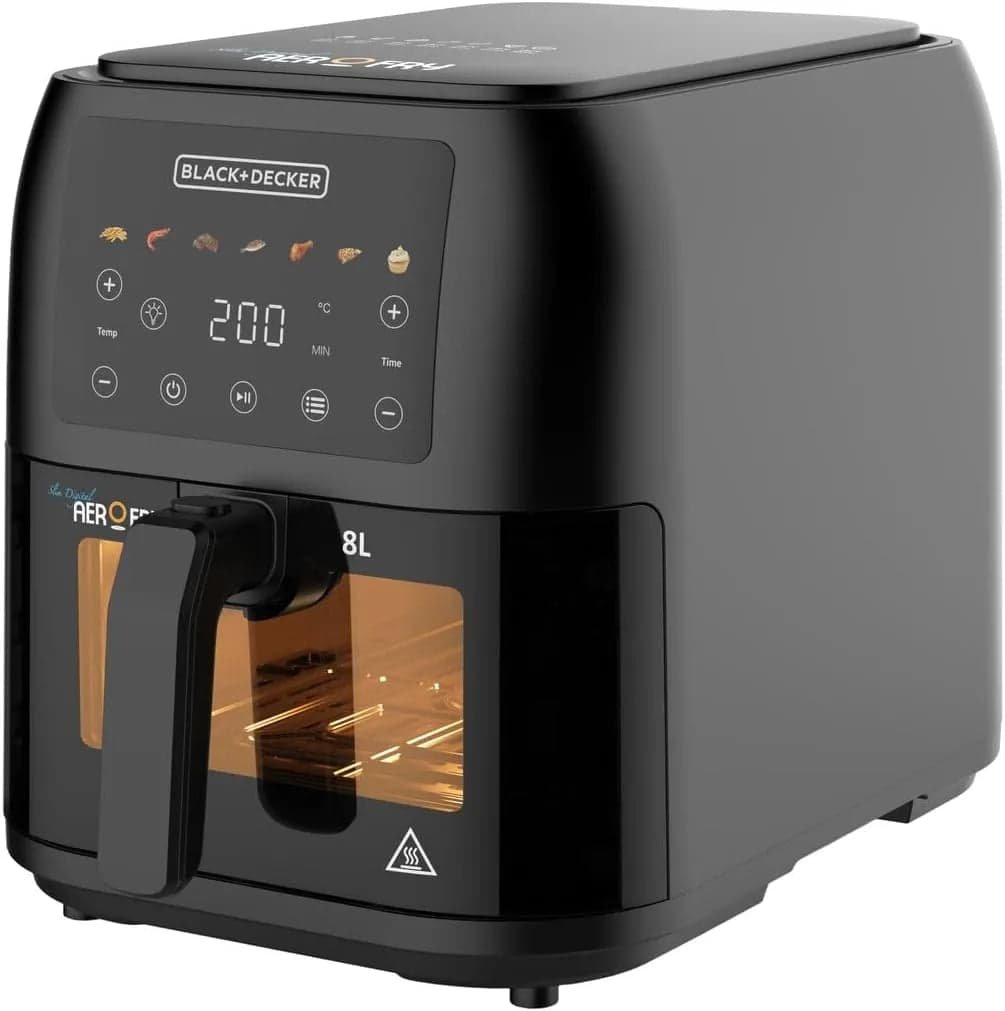 BLACK+DECKER SAF80W-B5 Air Fryer Digital - 8L, Black - Image 2