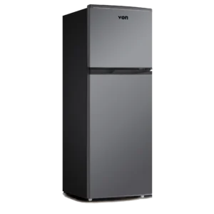VON VRT-138DRHX Double Door Fridge, Top Mount Freezer- 138L