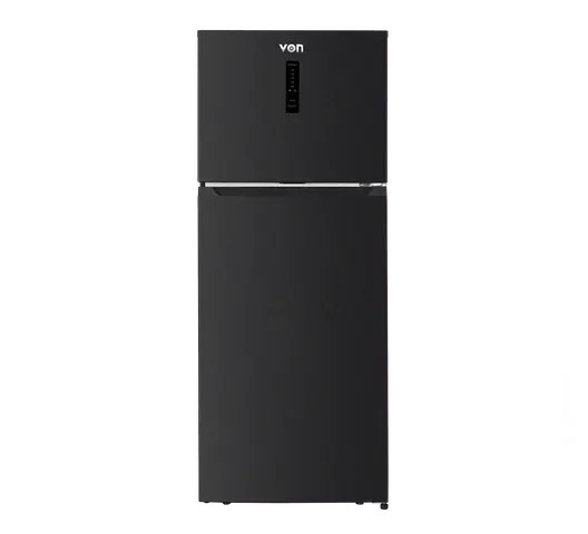 VON VRT-420NVAK Double Door Fridge, Top Mount Freezer, No Frost- 415L