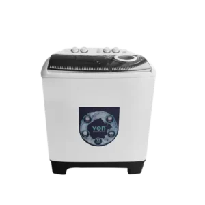 VON VWM-13TALK Twin Tub Washing Machine 13KG - Black