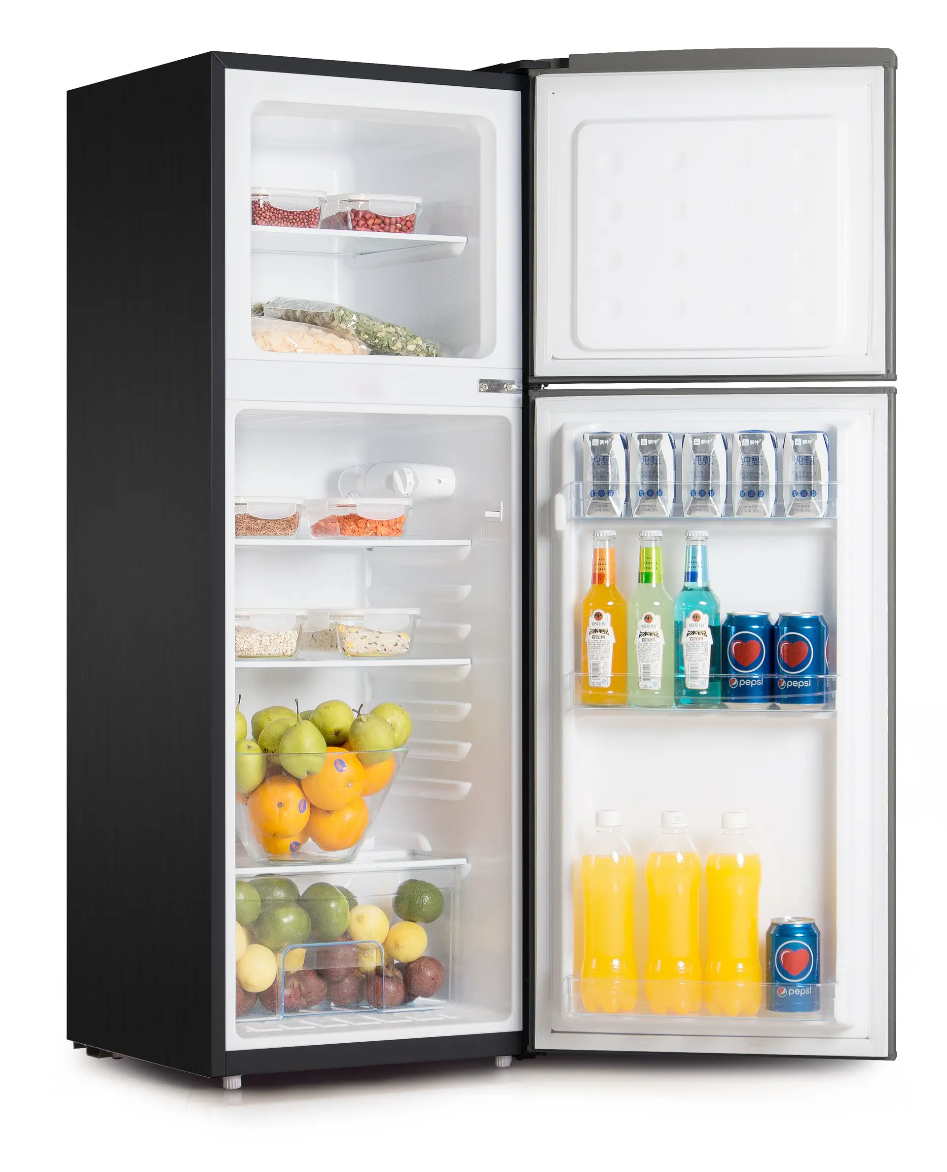 VON VRT-138DRHX Double Door Fridge, Top Mount Freezer- 138L - Image 2