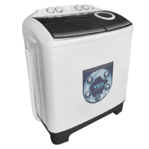 VON VWM-11TALK Twin Tub Washing Machine 11KG - Black