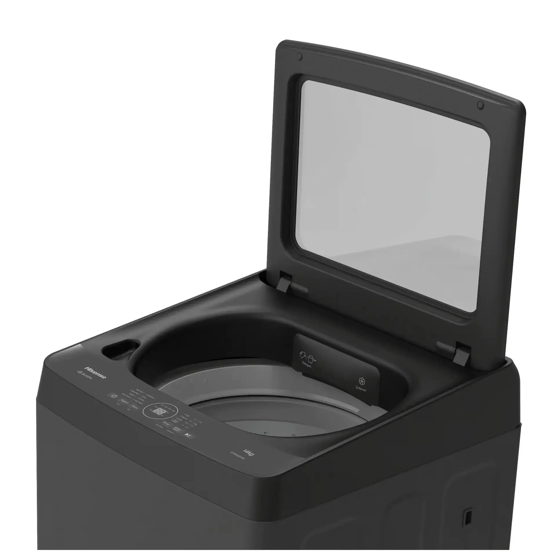 Hisense WT3K1423UB Top Loader Washing Machine, 14KG - Crystal Grey - Image 2