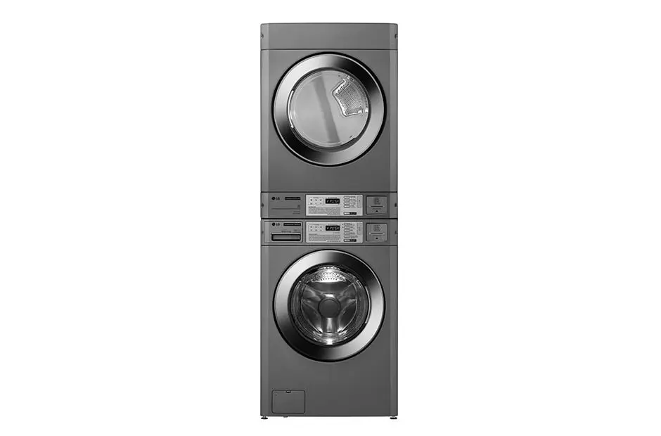LG FH0C7FD2MS Commercial Washing Machine, Front Load, 15KG, Silver - WIFI Stack