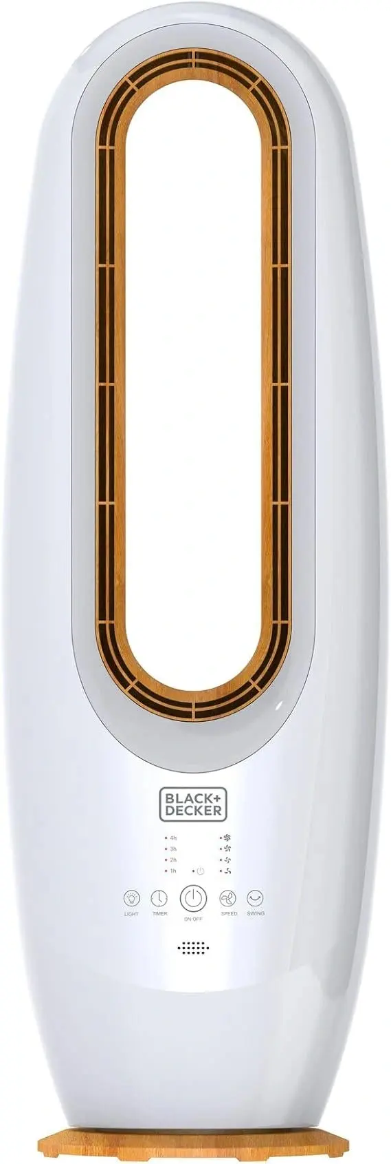 BLACK+DECKER FBL85-B5 Bladeless Fan 85CM - White and Gold