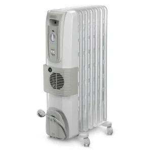 Delonghi KH770720V Oil Filled Radiator Heater, 7 Fins - White