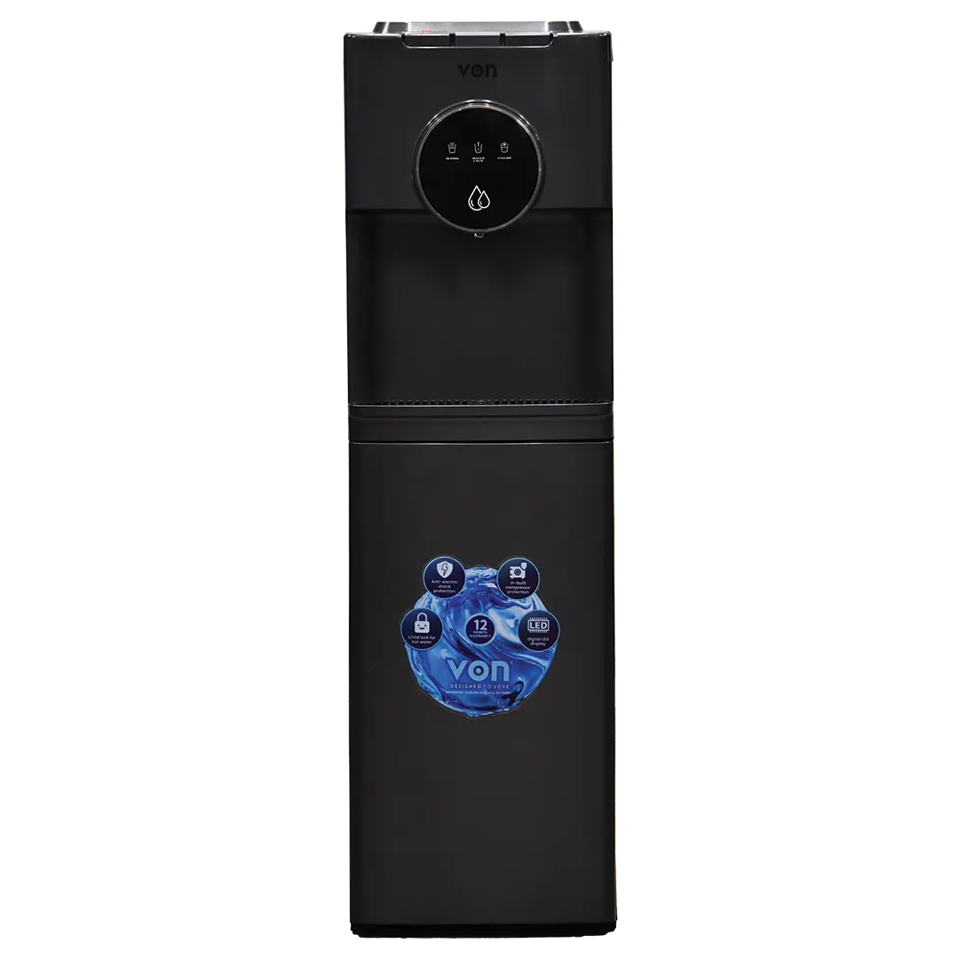 VON VDE-305CLS Bottom Loading Water Dispenser, Free Standing, Electric Cooling – Silver
