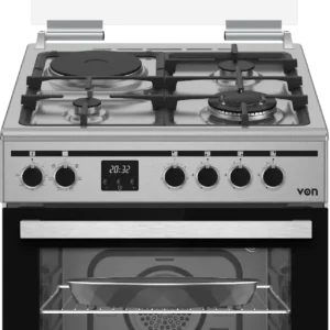 Von VCF663175FSX Freestanding Cooker 3 Gas + 1 Electric - Inox