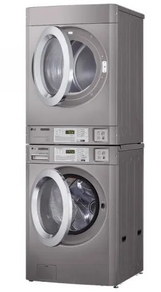 LG RV1840CD7 Commercial Dryer Front Load 15KG - Silver, WI-FI