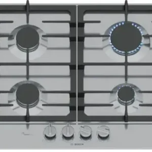 Bosch PCP6A5I90 Built In Hob 60CM 4 Gas - Stainless Steel